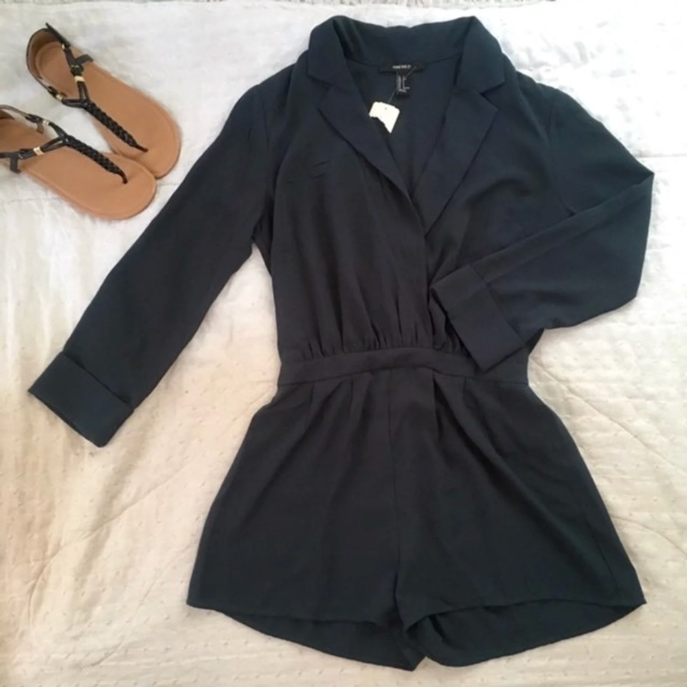 Forest green romper